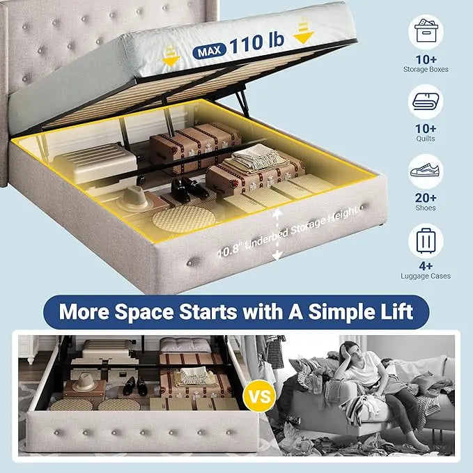 Kim's Lift Up Storage Bed thecuratedbykim